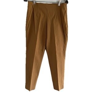 Time and Tru Women Tan Ankle Pants Stretch Pull On Trousers Size 14